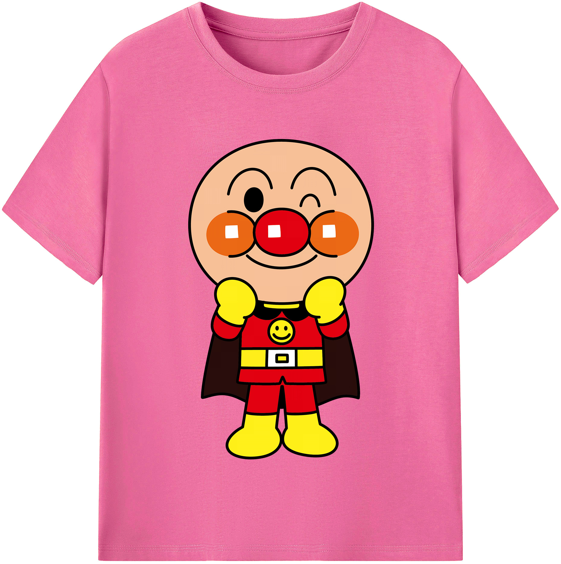 （画像用） アンパンマン Anpanman レディースカジュアルプリントTシャツ（綿100％）
